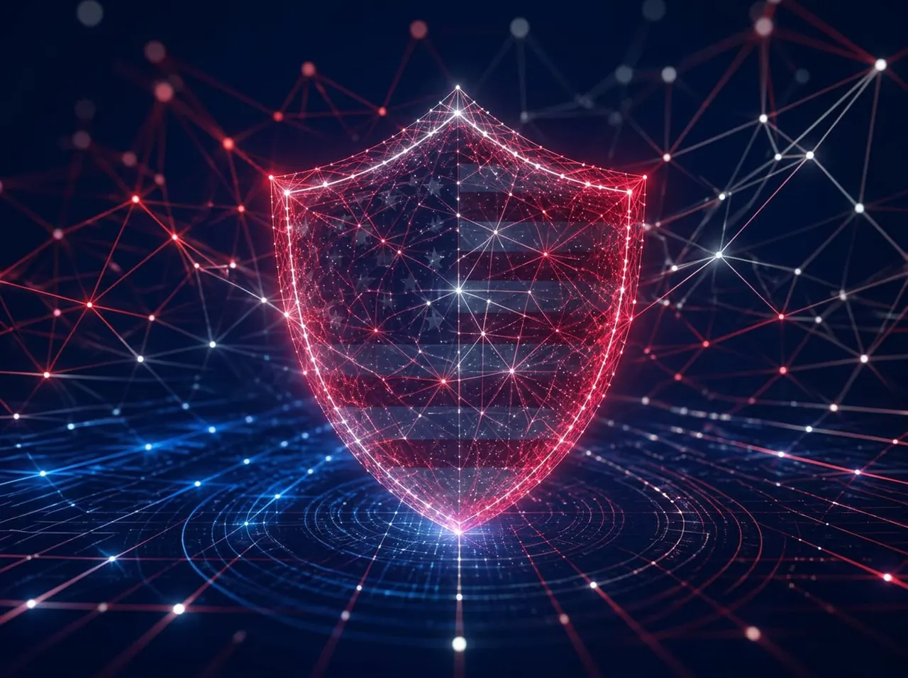 Abstract digital shield representing verified account security
