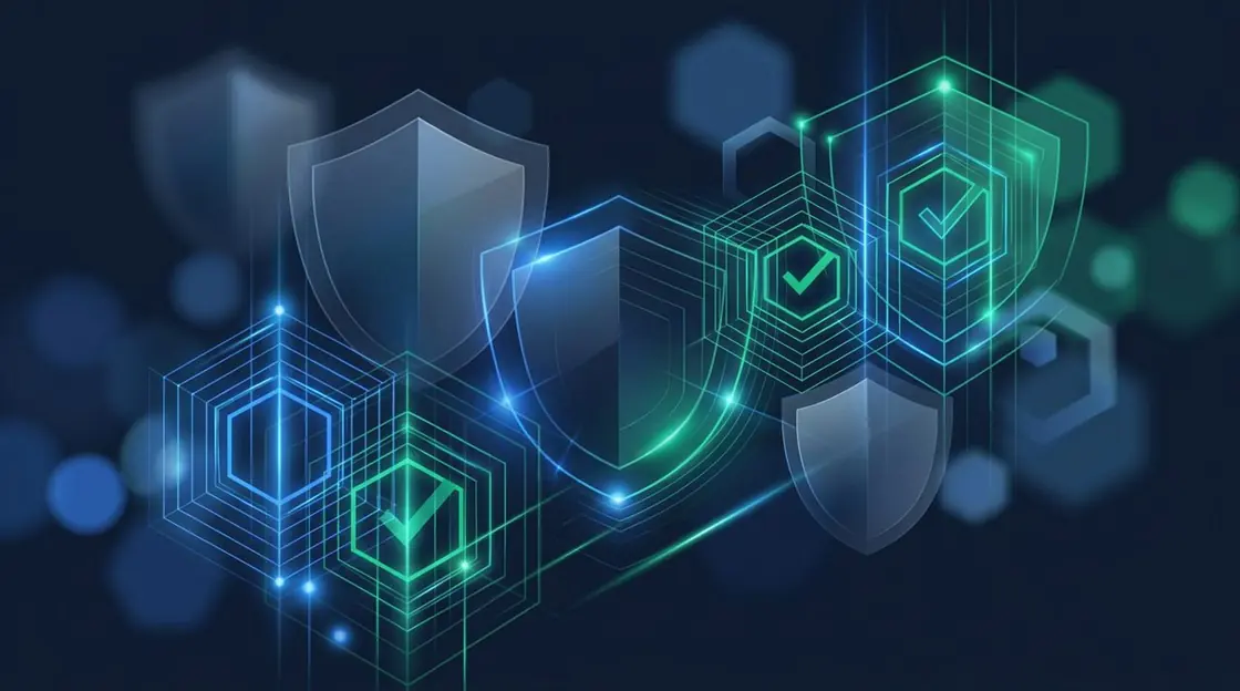 Abstract security artwork illustrating the Verified Binance.US Account