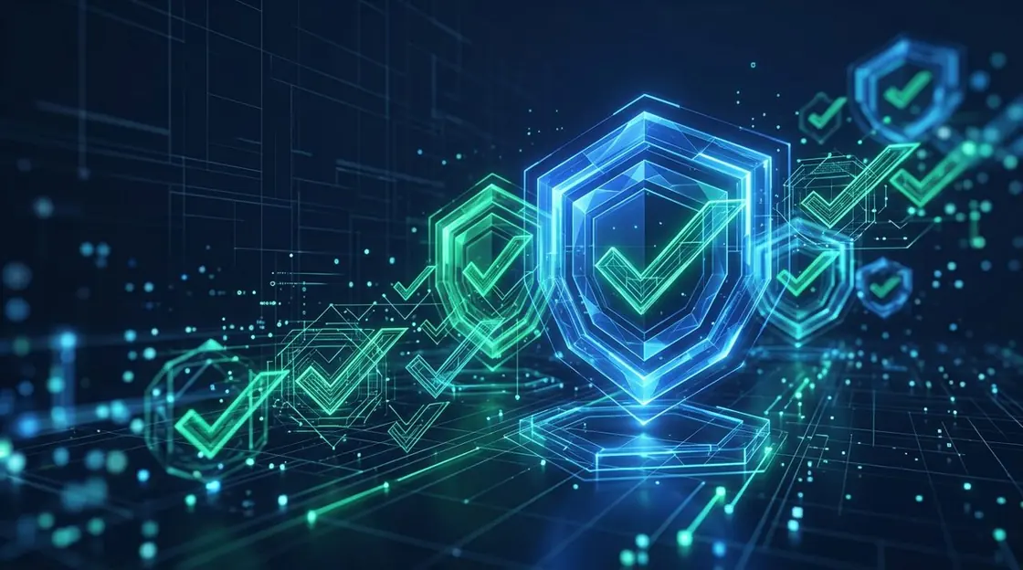Abstract security artwork illustrating the Verified Coinbase Account