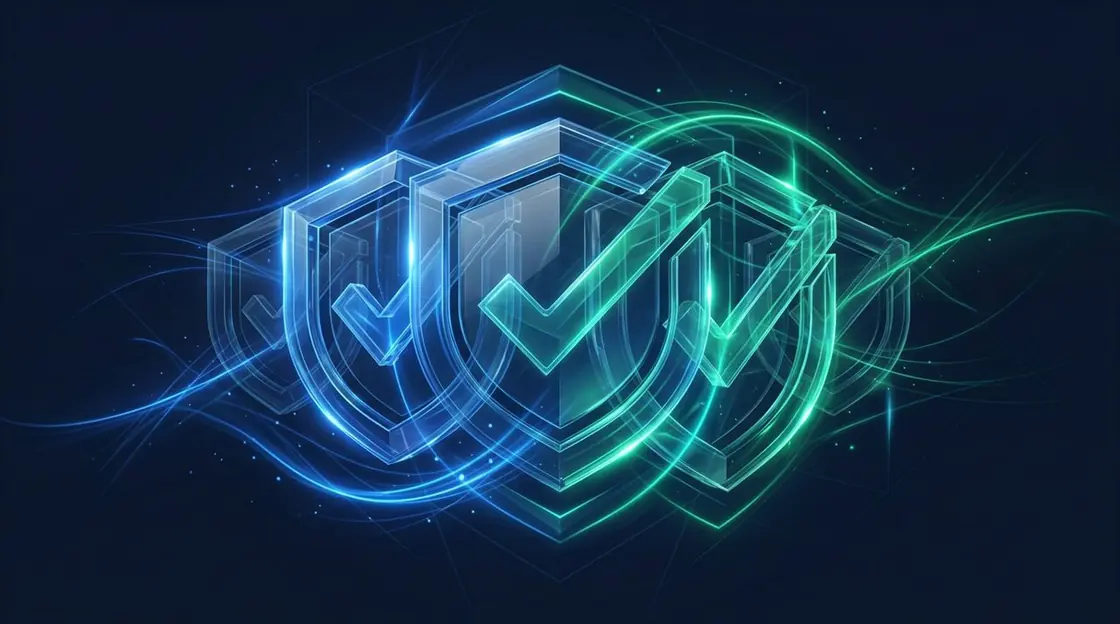 Abstract security artwork illustrating the Verified Fiverr Seller Account
